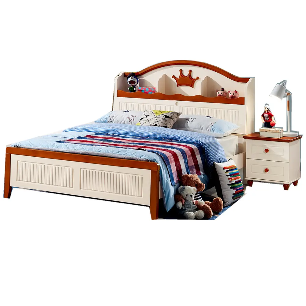 Bambini <span class=keywords><strong>mobili</strong></span> camera da letto in legno massello letto per bambini