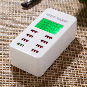 Chargeur mural <span class=keywords><strong>USB</strong></span> multiple 8 ports avec affichage schématique <span class=keywords><strong>5V</strong></span> 8A Chargeur mural <span class=keywords><strong>USB</strong></span> pour iPhone iPad Samsung Galaxy Pad - Product Image 3