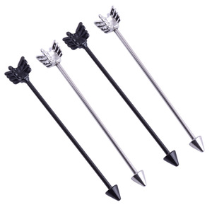 Orecchino lungo industriale della freccia dell'acciaio inossidabile del <span class=keywords><strong>Piercing</strong></span> del bilanciere di dichiarazione dei monili del corpo di modo - Product Image 5