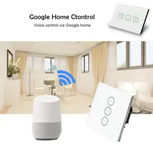 Wifi Curtain Switch Panel Smart Switch Work With Google Home Alexa Wifi Support APP (EU Type)