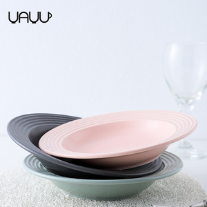 Conception Unique restaurant utilisé luxe mat rond vaisselle colorée en céramique 6 pouces <span class=keywords><strong>assiette</strong></span> <span class=keywords><strong>creuse</strong></span> - Product Image 4