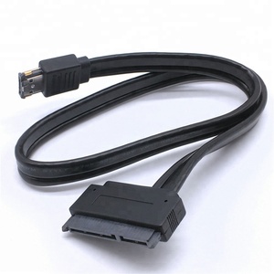 <span class=keywords><strong>SATA</strong></span> to power <span class=keywords><strong>eSATA</strong></span> (eSATAp) 2.5 HDD (Hard Disk Drive) 22Pin (7pin + 15pin) hot plug cavo nero - Product Image 6