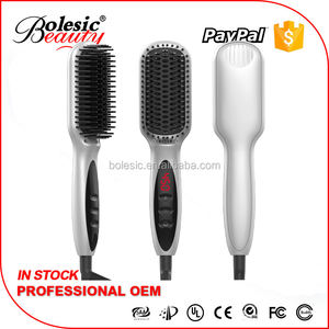 Personnalisé Électrique Magique Brosses à Cheveux Tourmaline En Céramique ion Rapide Défrisage Brosse - Product Image 3