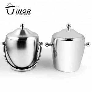 Small <strong>Silver</strong> Round Standing Barrel Cola <strong>Ice</strong> <strong>Bucket</strong> From China - Product Image 1