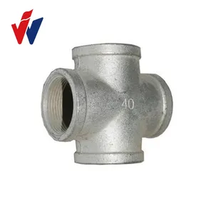 Hot Dipped Galvanized Fig no. 180 cross banded malleable iron pipe fittings