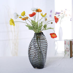 <span class=keywords><strong>Vaso</strong></span> di vetro grigio irregolare <span class=keywords><strong>30</strong></span> <span class=keywords><strong>cm</strong></span> all'ingrosso per decorazioni per la casa - Product Image 6
