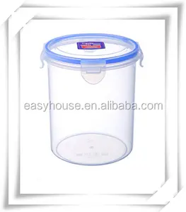 Groothandel ronde vorm 1500ml plastic voedsel container met deksel alle size fd020