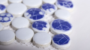 Di forma rotonda <span class=keywords><strong>con</strong></span> il modello di fiore ciottoli di ceramica a mosaico di ciottoli <span class=keywords><strong>piastrelle</strong></span> - Product Image 5