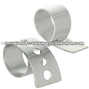 Rond de serviette design fait à la main fabricant indien ronds de serviette en aluminium centre de table en métal ronds de serviette décoratifs - Product Image 6