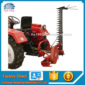 Cortadora de césped lateral para Tractor, equipo de granja pequeño, a la venta