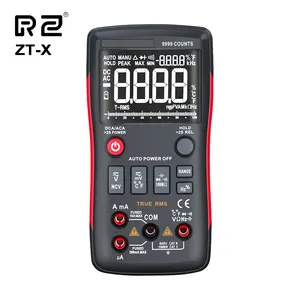 True-RMS Digital Multimeter 9999 zählt mit analogem Balken diagramm Auto Range Mastech Transistor Battery Tester ZT-X