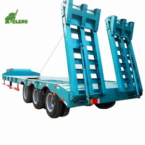 trailer truck 40 tons utility low bed semi trailer semi-trailer brake drum spare tire carrier