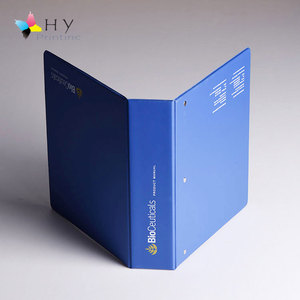 Cá Nhân Hoá Màu Xanh PVC Tập Tin Thư Mục Đầy Đủ Màu Sắc In Ấn Vinyl <span class=keywords><strong>Binder</strong></span> Với 4-D Ring - Product Image 3
