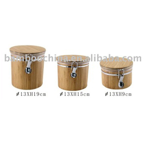 I più venduti barattolo di stoccaggio da cucina barattolo di bambù contenitore di bambù utilizzato <span class=keywords><strong>per</strong></span> tè o caffè o <span class=keywords><strong>zucchero</strong></span> - Product Image 2