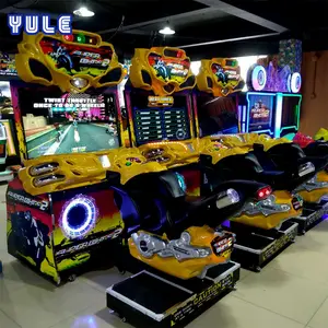 Simulador de arcade de moeda barato, máquina eletrônica de jogo de corrida de motor para venda