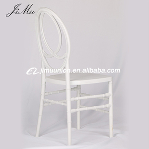 Chaises de mariage empilables, 3 pièces, chaises blanches en bois, Phoenix, Royal - Product Image 4