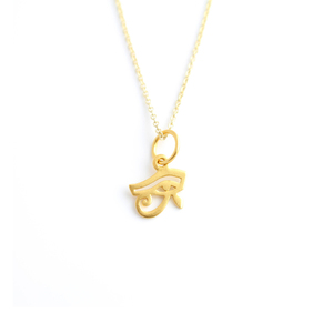 Collier unisexe, pendentif oeil <span class=keywords><strong>de</strong></span> Horus, bijou en or, pour hommes et femmes - Product Image 1