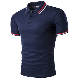 Nuova Polo <span class=keywords><strong>a</strong></span> Maniche Corte con Placchetta <span class=keywords><strong>a</strong></span> Righe per Uomo - Product Image 4