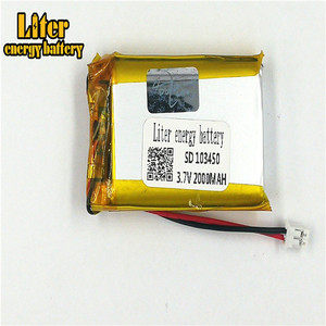 Plug 2.0-2 P 103450 Lithium battery 2000 mah Rechargeable Li Polymer Battery PL LiPo battery with wire - Product Image 2