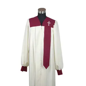 Robes de chorale d'église de haute qualité, vente en gros, 4 pièces