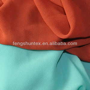 Tissu en mousseline de soie 100% polyester, étoffe personnalisée confortable pour robe, vente en gros - Product Image 4