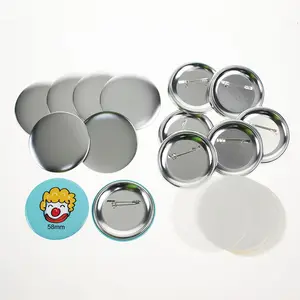 round metal pin button 25-110mm