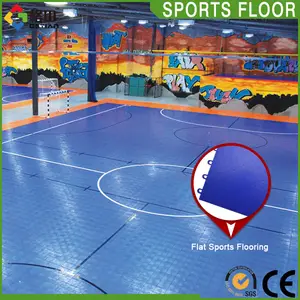 Flexível preço de custo para a construção de quadra de futsal tribunal, tribunal futsal piso, quadra de futsal