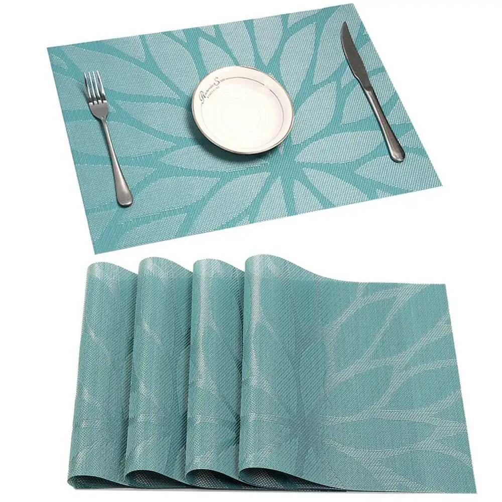 1 pièce de napperons de salle à manger en vinyle, pour Table, thermo-isolant, résistant aux taches, vente en gros