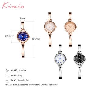 KIMIO Brand signore <span class=keywords><strong>orologi</strong></span> in oro rosa bracciale <span class=keywords><strong>da</strong></span> <span class=keywords><strong>donna</strong></span> al quarzo orologio <span class=keywords><strong>da</strong></span> polso per signora - Product Image 4