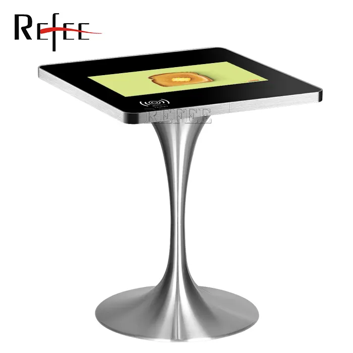 Conference Advertising Stand Menu Holder Led Coffee Touch Screen Table with Game Interactive Restaurant 16.7m,black 178 /178 5ms