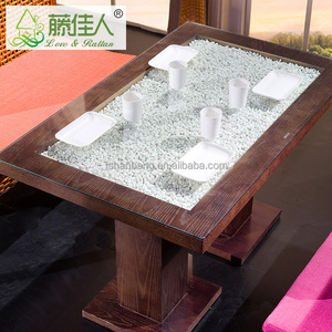 Juego de desayuno de esquina de madera maciza clásica, nuevo diseño, mesa de cafetería, banco, silla, cabina - Product Image 3