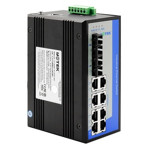 UT-62208F-8T-2GSC-MNF UOTEK Được Quản Lý 8 Cổng Điện <span class=keywords><strong>100M</strong></span> + 2 Cổng Quang Gigabit 1000M Cổng <span class=keywords><strong>Ethernet</strong></span> Công Nghiệp DIN-Rail - Product Image 1