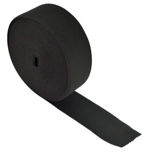 Bande <span class=keywords><strong>élastique</strong></span> tricotée à <span class=keywords><strong>coudre</strong></span> noire et blanche pour vêtement - Product Image 2