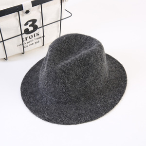 모직 펠트 아이 바위 중절모 모자 플로피 넓은 테두리 아이 모직 모자 넓은 테두리 펠트 모자 - Product Image 4