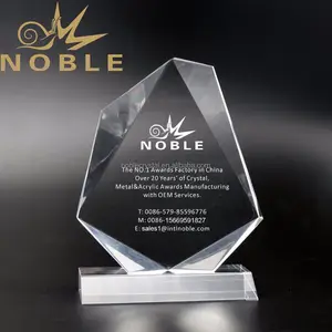 Free Engraving Jewel Shape Plaque Acrylic Awards Trophy