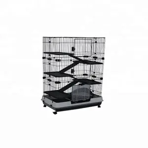 Piccolo Filo di Plastica Pieghevole Gabbia Gabbia Del Gatto, Piani 3 3 Colori - Product Image 1