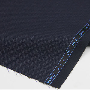 Grosir Cina hitam 70% wol kain tenun kepar wol untuk setelan pria & laki-laki - Product Image 1