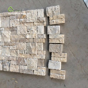 Đá Hàng Rào Tấm Tường Đá Mặt Travertine Xếp Chồng Lên Nhau Tường Bảng Gờ Đá Để Giữ Lại Tường Ốp - Product Image 2