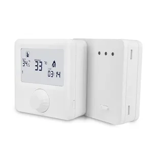 Thermostat numérique sans fil programmable, 433MHz, pour chaudière à gaz, contrôleur de température