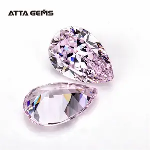 AAAAA Quality 7x9mm Pear Cut Pink Zircon Gemstone