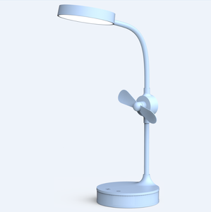 Espejo de Maquillaje con Lámpara LED de Mesa y Mini Ventilador Táctil, Lámpara de Mesa con Atenuador y Ventilador Táctil, Lámpara LED Recargable Portátil - Product Image 3