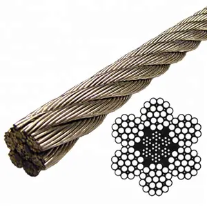 Câble métallique à air comprimé, 18 — 8mm de diamètre, en acier inoxydable, 1x19