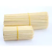 Бамбуковые палочки диаметром 4 мм, 5 мм, деревянные шампуры для барбекю, 20 см, 25 см, 30 см