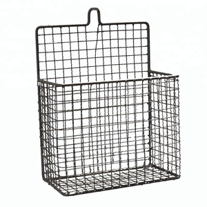 Étagère à magazines, étagère à livres, panier suspendu en métal, panier en fil métallique, étagère murale, grand panier vintage, <span class=keywords><strong>rangement</strong></span> de <span class=keywords><strong>bureau</strong></span> - Product Image 1