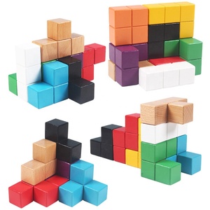 In legno di faggio <span class=keywords><strong>Tetris</strong></span> 3D di Legno Puzzle Di Blocchi Di Costruzione Di Puzzle di Montaggio In Legno <span class=keywords><strong>Tetris</strong></span> <span class=keywords><strong>Gioco</strong></span> - Product Image 4