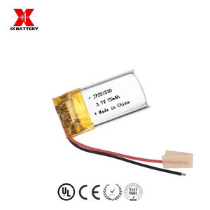 사용자 정의 작은 2mm 두께 얇은 <span class=keywords><strong>Lipo</strong></span> 배터리 251530 75mAh - Product Image 6