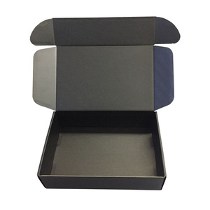 Customized Recycled Matte Black Printing Corrugated Cardboard Carton Mailer Shipping Mail Box