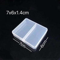 Boîte en plastique PP transparente à couvercle articulé, faible MOQ, directement de l'usine, petite boîte de rangement pour bijoux, petites pièces, bouchons d'oreilles