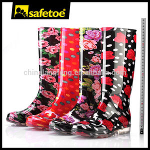 Las mujeres de plástico de lluvia botas, alto talón botas de lluvia para las mujeres, pvc sexy muslo botas altas w-6040 - Product Image 1