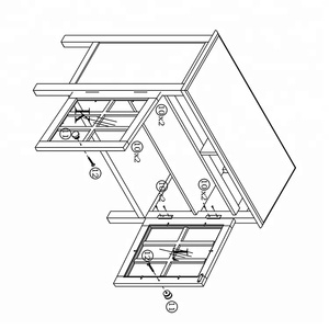 Di alta qualità ampiamente usato mobili cabinet in legno massello/<span class=keywords><strong>credenza</strong></span>/armadio, armadio da <span class=keywords><strong>cucina</strong></span> in legno da parete - Product Image 3